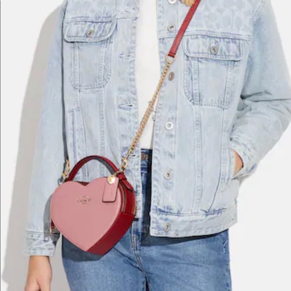 Coach Heart Crossbody in colorblock - Picture 5 of 14